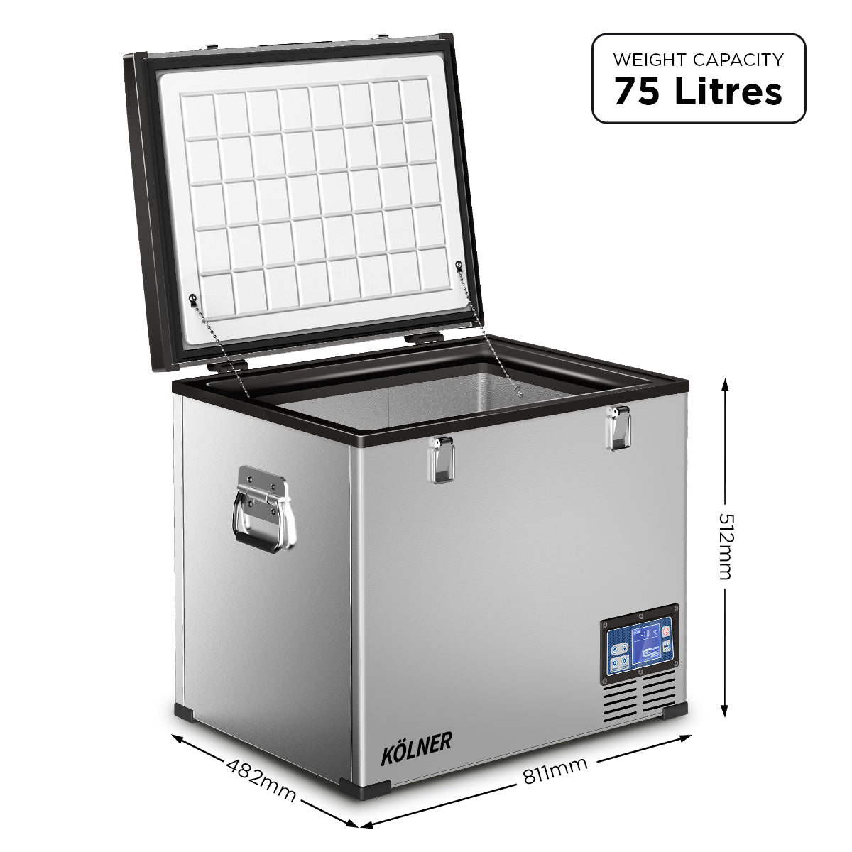 NNEDPE 75L Portable Fridge Chest Freezer