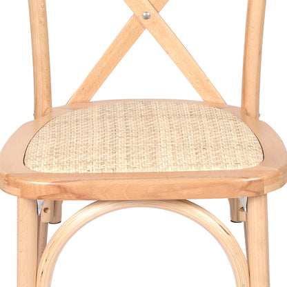 Levede 2X Dining Chairs Cross Back Chair